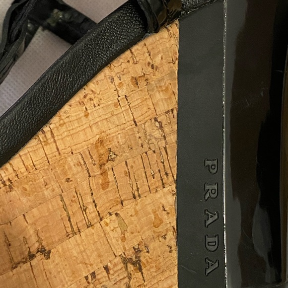 Prada Sport Patent Leather T-Strap Sandals - Size 8.5 - Picture 6 of 6